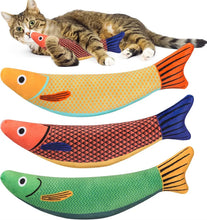 Catnip Fish Toy with Sound and Chew Features