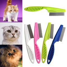 Stainless Steel Pet Hair Shedding & Flea Comb for Cats & Dogs