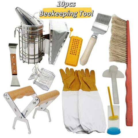 10 Piece Beekeeping Supplies Tools Set
