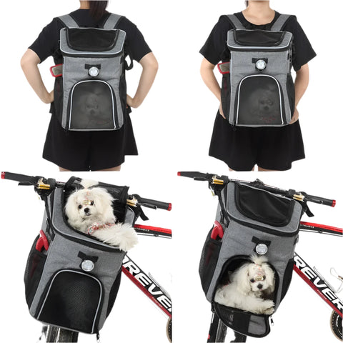 Dog Bike Basket Pet Carrier Front Bag