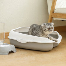 Semi Enclosed Cat Litter Box Spatter Proof Toilet