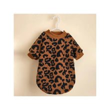 Leopard Print Winter Sweater for Dogs