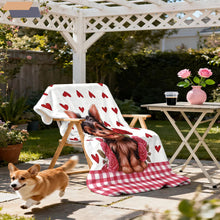 Yorkshire Dog Print Flannel Blanket