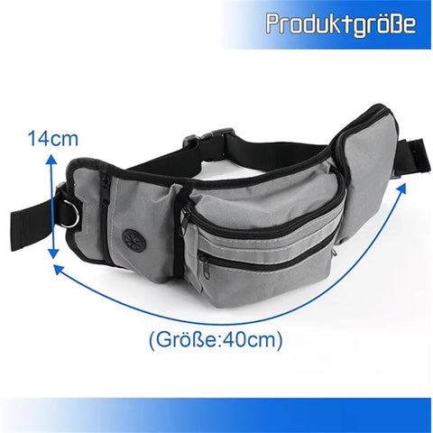 Dog Training Waist Bag with Treat and Water Bowl Pocket