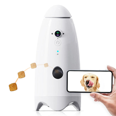 Smart 1080p Dog Camera 180° View with Treat Dispenser