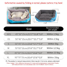 Washable Square Dog Sofa Bed