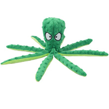 Indestructible Octopus Plush Dog Toy, Interactive Squeaky & Bite-Resistant