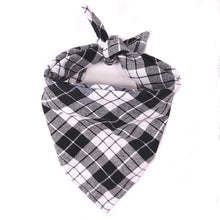 Cotton Plaid Washable Pet Scarf Bandana