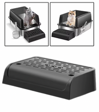 Double Layered Cat Litter Box with Ramp