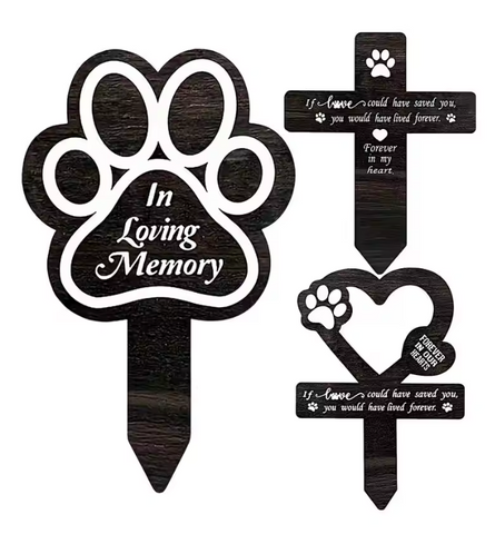 Outdoor Dog Memorial Plaque