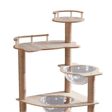 Multi-Level Cat Tree with Scratching Post and Toys