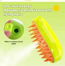 3-in-1 Electric Steam Brush & Massager for Pet Grooming