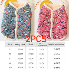 Floral Fleece Jacket for Small Dogs