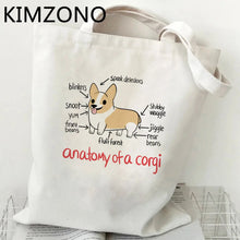 Corgi Fabric Reusable Shopping Bag