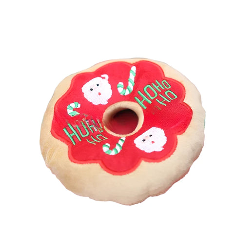 Plush Christmas Circle Pet Toys