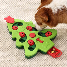 Christmas Tree Dog Puzzle Bowl