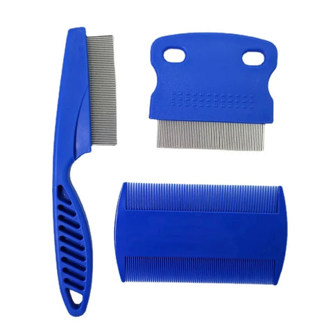 3-Piece Flea Comb Grooming Set