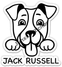 Jack Russel Vinyl Decal Dog Stickers