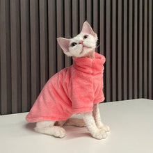 Warm Sphynx Cat Turtleneck Coat