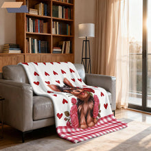 Yorkshire Dog Print Flannel Blanket