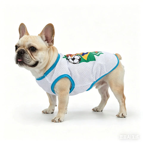 Summer Dog Soccer Jersey Vest