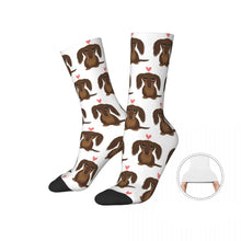 Cute Printed Dachshund Wiener Long Socks