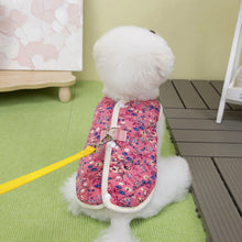 Floral Fleece Jacket for Small Dogs