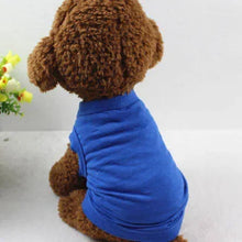 Plain Pure Cotton Vest Pet Shirts