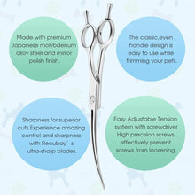 Curved Dog & Cat Grooming Scissors