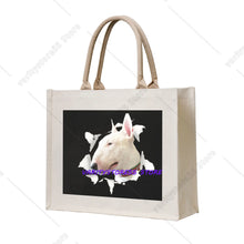 Staffy Print Large Capacity Tote Bag