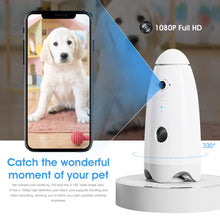 Smart 1080p Dog Camera 180° View with Treat Dispenser