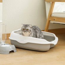 Semi Enclosed Cat Litter Box Spatter Proof Toilet