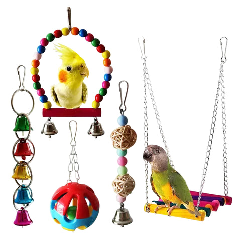 Parrot Bird Toys Set