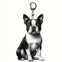 Acrylic Inspired Dog Pendant Keychain