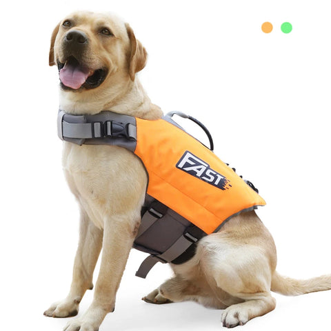 Adjustable Reflective Dog Life Jacket for Swimming and Surfing