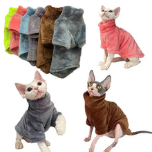 Warm Sphynx Cat Turtleneck Coat