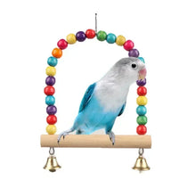 Wooden Parrot Swing Toy