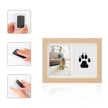 Wooden Pet Pawprint Photo Frame