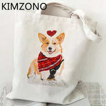Corgi Fabric Reusable Shopping Bag