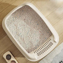 Semi-Closed Cat Litter Box with Scoop