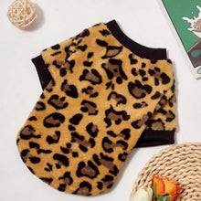 Leopard Print Winter Dog Hoodie