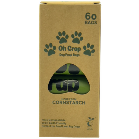 Oh Crap Compostable Dog Poop Bags 60 Pack