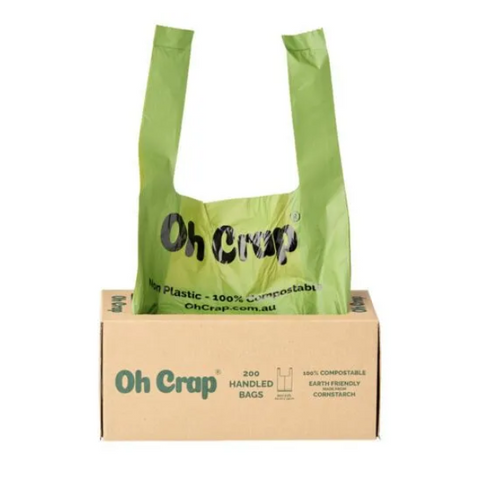 OH CRAP Compostable Handheld Dog Poop Bags - 200 Bags