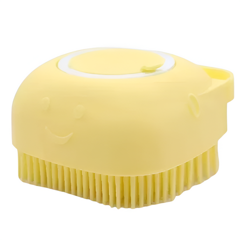 Colourful Durable Soft Silicone Bath & Grooming Brush For Pets