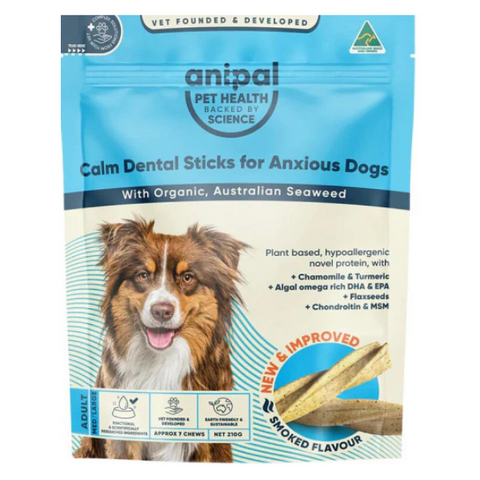 Anipal Calm Dental Sticks For Anxious Dogs (210g)