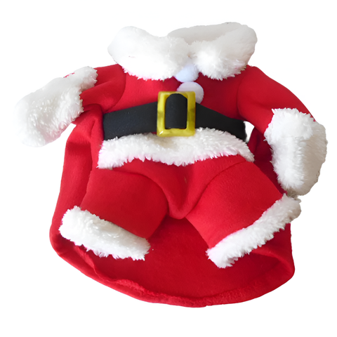 Winter Christmas Santa Outfit for Pets
