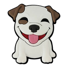 happy white dog crocs jibbitz