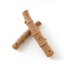 brown chew toy on a white background