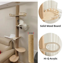 cat tower showing other features