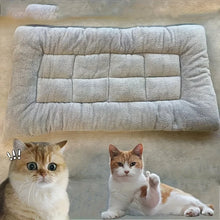 Soft grey plush pet bed with raised cushioned sides, suitable for cats and small dogs
